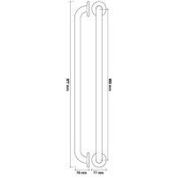 asa de seguridad acero inoxidable Ø32mm - 80cm | sanidek