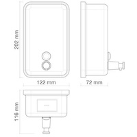 dosificador mural inox nexus pro | sanidek