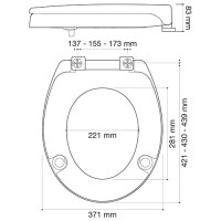 tapa wc elevada nexus | sanidek