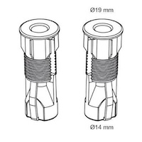 juego fijación tapa wc tonda 7mm | sanidek