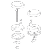 fijaciones tapa wc delta | sanidek