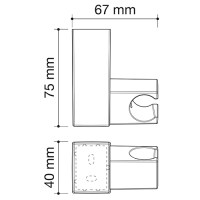 soporte ducha square | sanidek